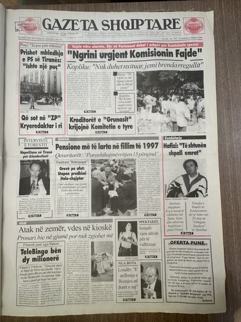 Gazeta Shqiptare 1996-12-06